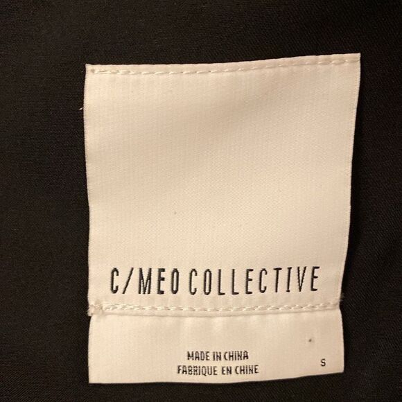 C/MEO Collective Black and White Asymmetrical Wrap Midi Skirt, S - Picture 7 of 8